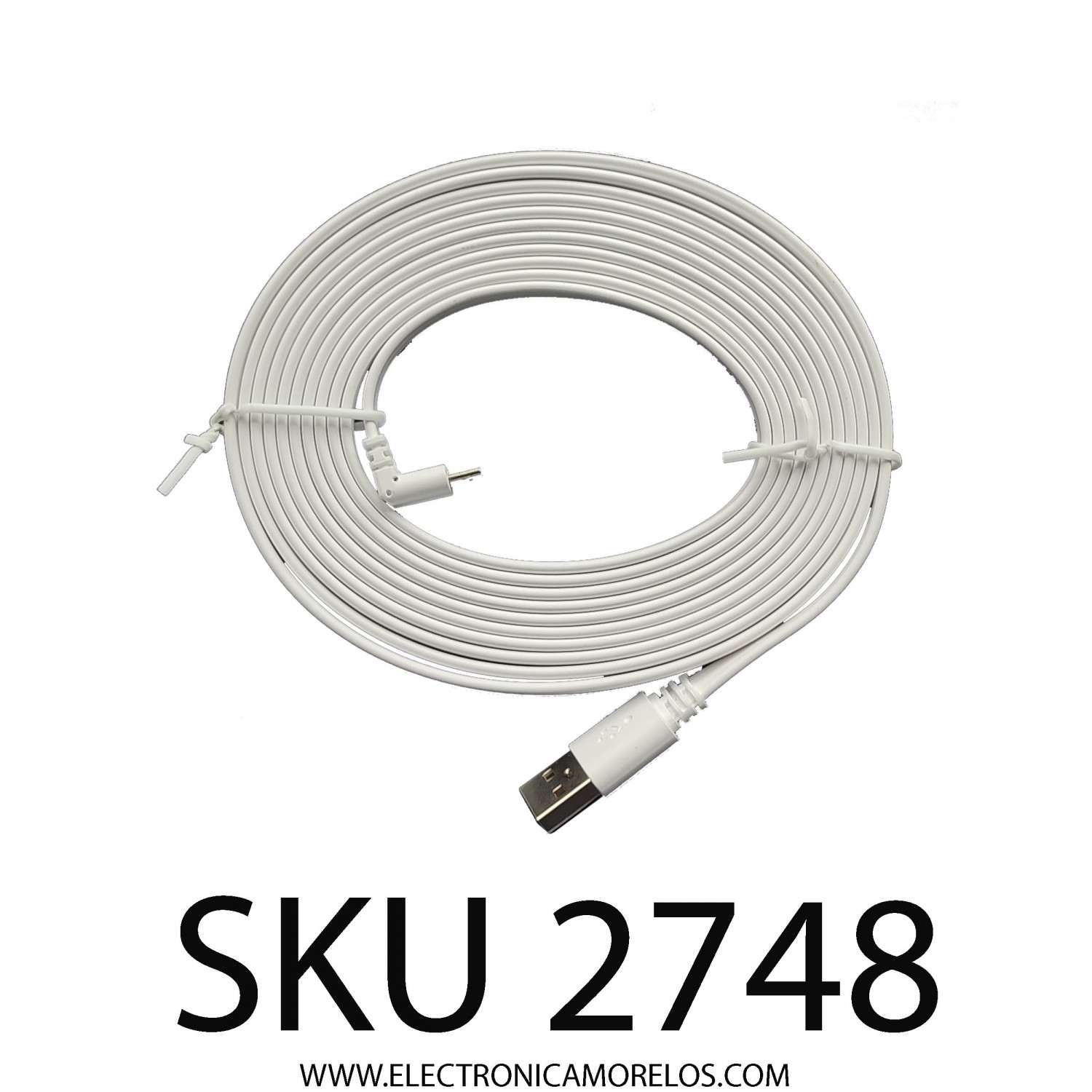 CABLE DE CARGA ARLO, ENTRADA TIPO A MICRO USB (3 m ) / EN LA COMPRA POR MAYOREO MEJORAMOS EL PRECIO 